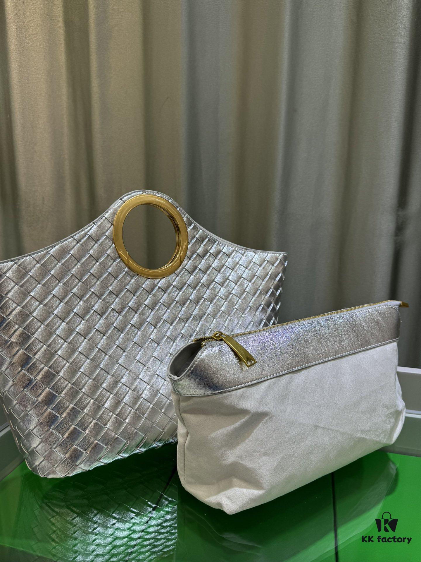 BV Picnic Woven Tote Bag BV Bottega Veneta 24 Early Autumn New Women's Retro Beautiful Handbag