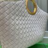 BV Picnic Wicker Handbag, Bottega Veneta 24 Early Autumn New Women's Vintage Style Exquisite Tote Bag