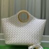 BV Picnic Wicker Handbag, Bottega Veneta 24 Early Autumn New Women's Vintage Style Exquisite Tote Bag
