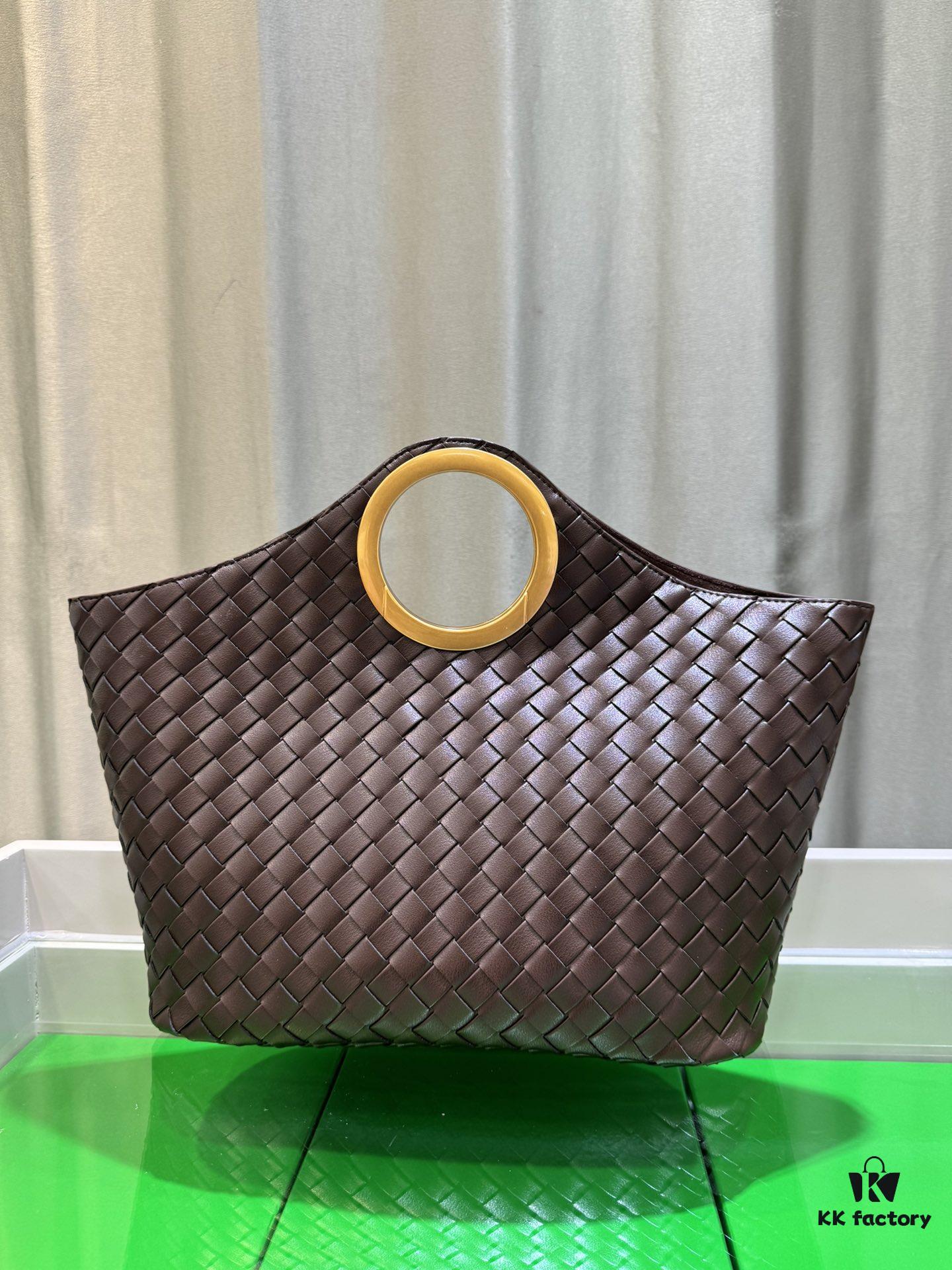 BV Picnic Woven Basket Handbag - Bottega Veneta 24 Early Autumn New Women's Retro Style Beautiful Tote Bag