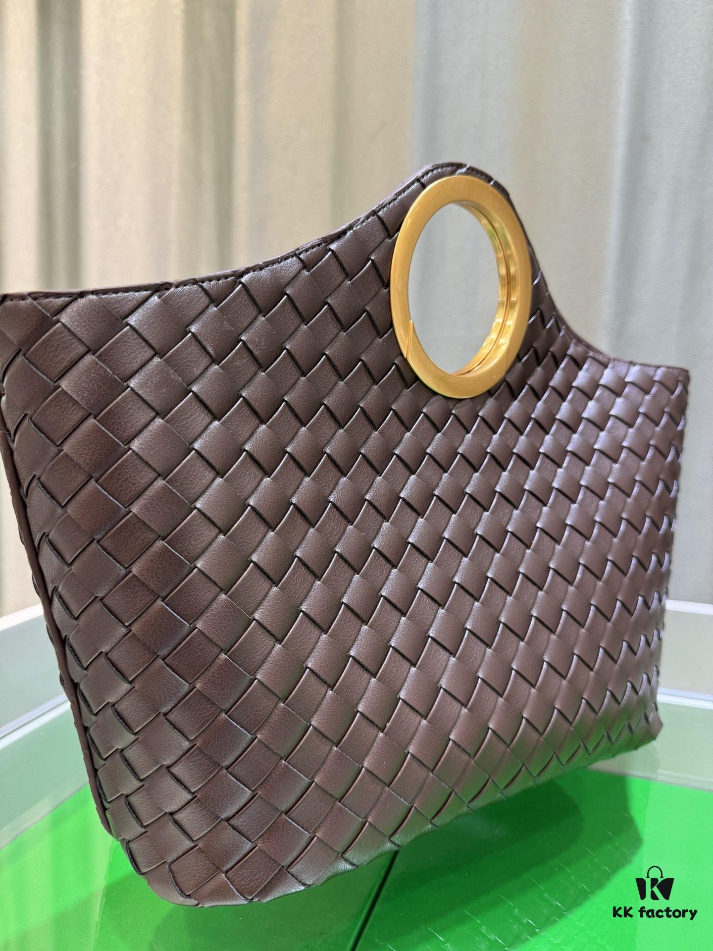 BV Picnic Woven Basket Handbag - Bottega Veneta 24 Early Autumn New Women's Retro Style Beautiful Tote Bag