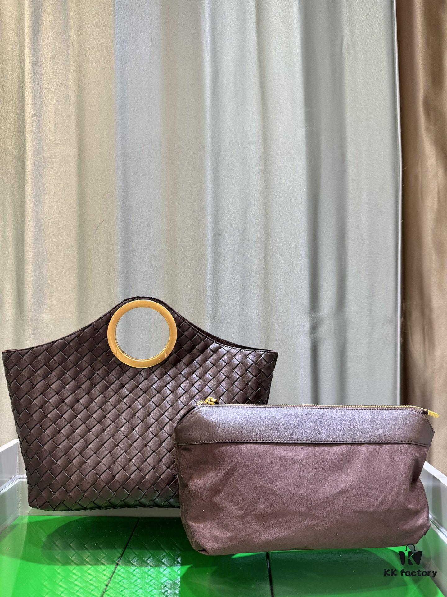 BV Picnic Woven Basket Handbag - Bottega Veneta 24 Early Autumn New Women's Retro Style Beautiful Tote Bag