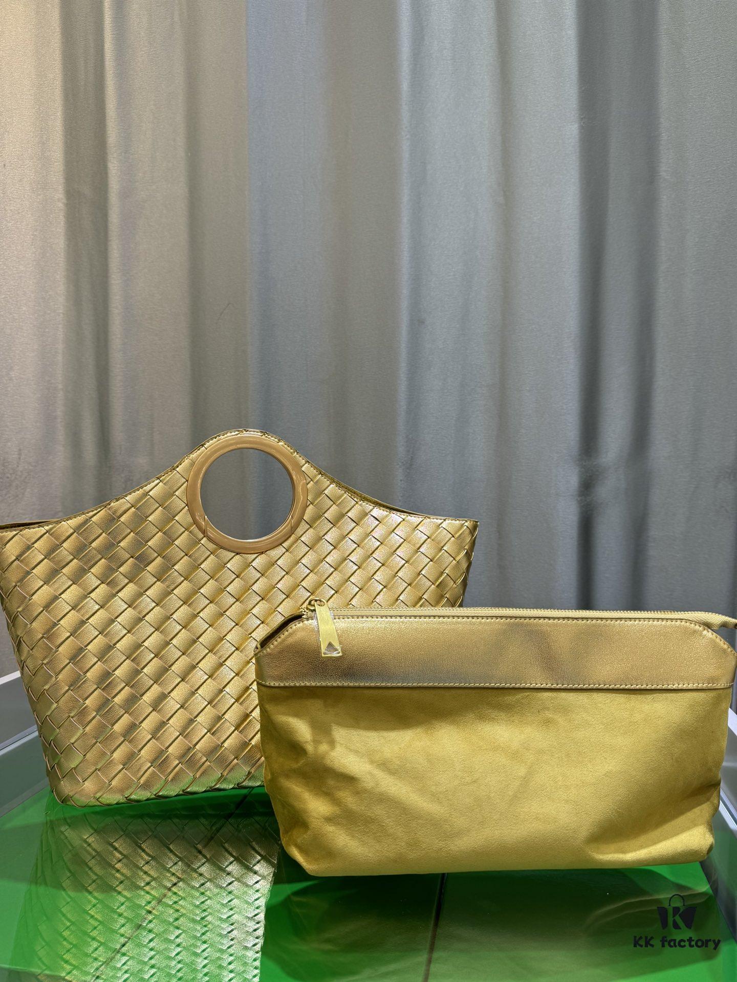 BV Picnic Woven Handbag - Bottega Veneta 24 Early Autumn New Vintage Style Beautiful Tote Bag