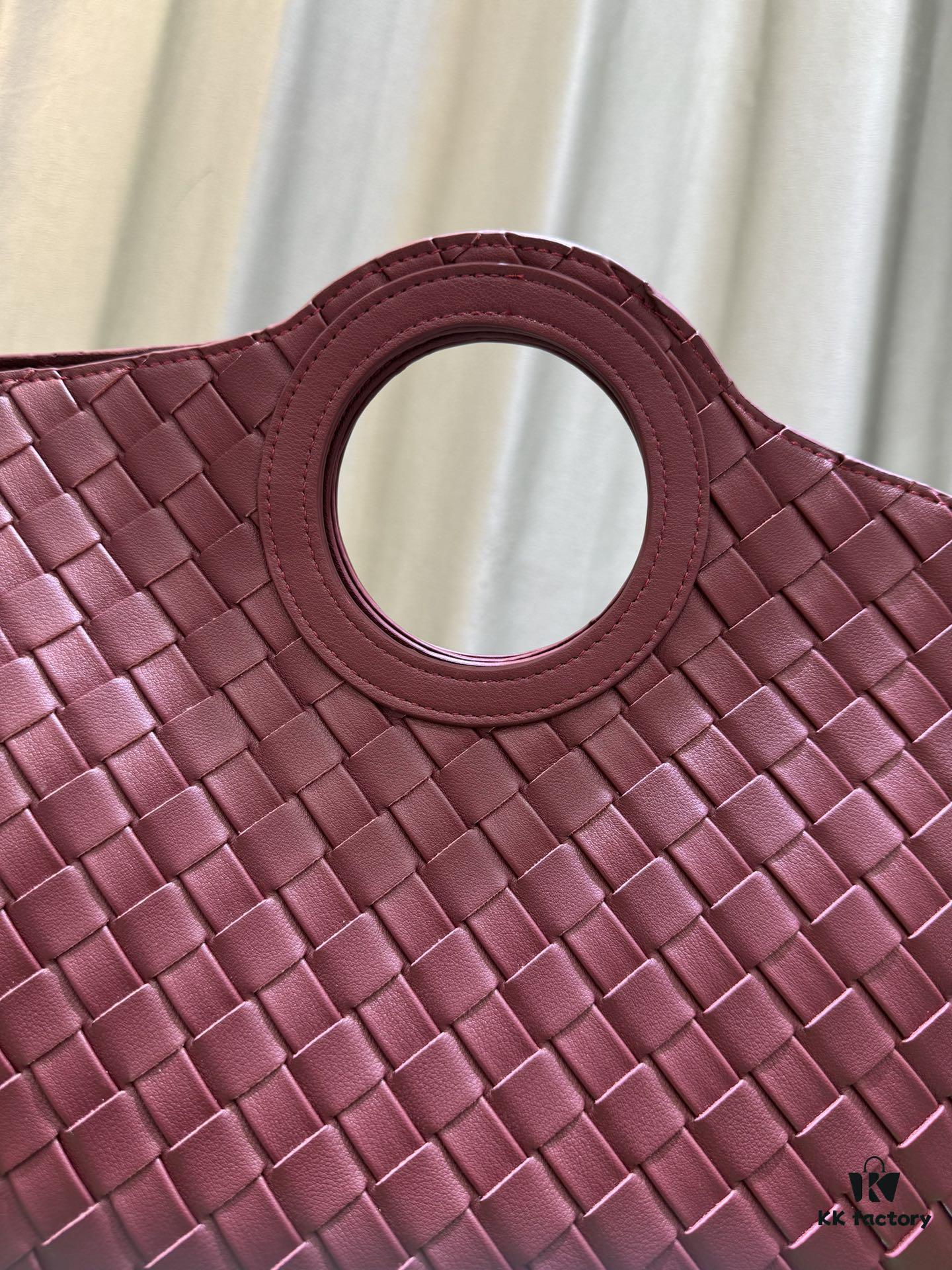BV Picnic Woven Handbag - Bottega Veneta Women's New Retro Style Tote Bag from Early Autumn 2024 Collection