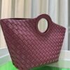 BV Picnic Woven Handbag - Bottega Veneta Women's New Retro Style Tote Bag from Early Autumn 2024 Collection