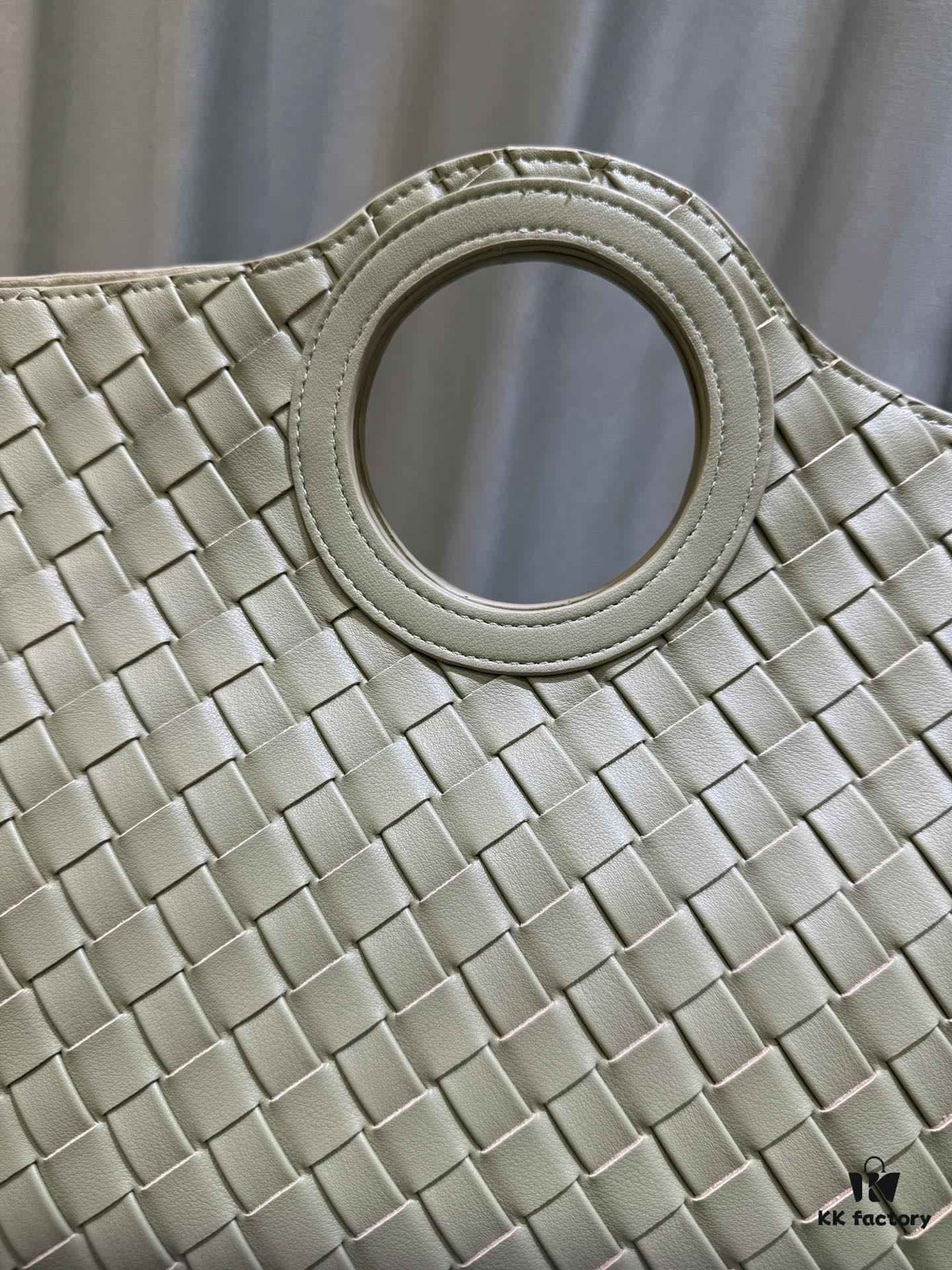 BV Picnic Wicker Handbag - Bottega Veneta 24 Early Autumn New Vintage Style Exquisite Tote Bag