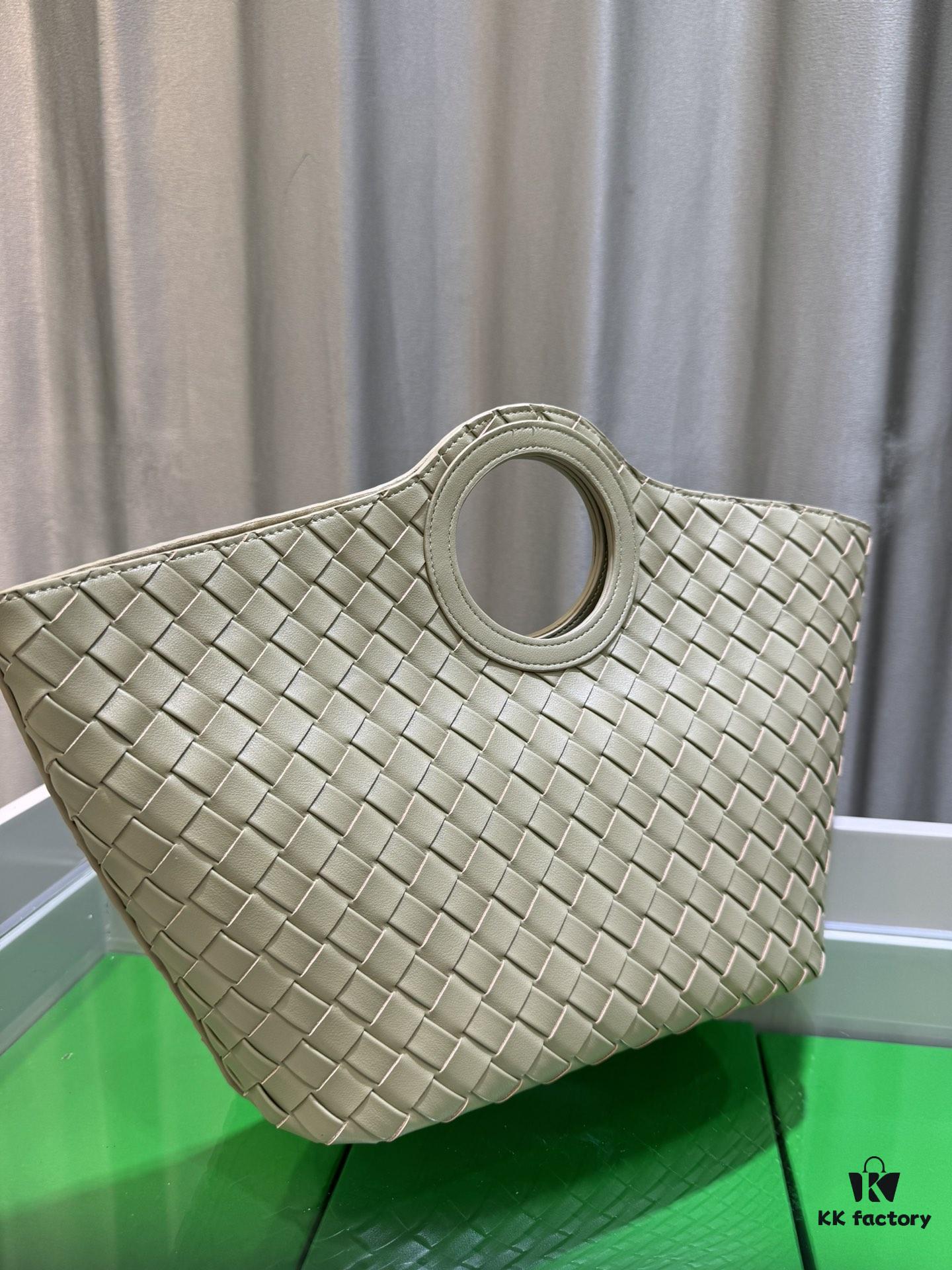 BV Picnic Wicker Handbag - Bottega Veneta 24 Early Autumn New Vintage Style Exquisite Tote Bag