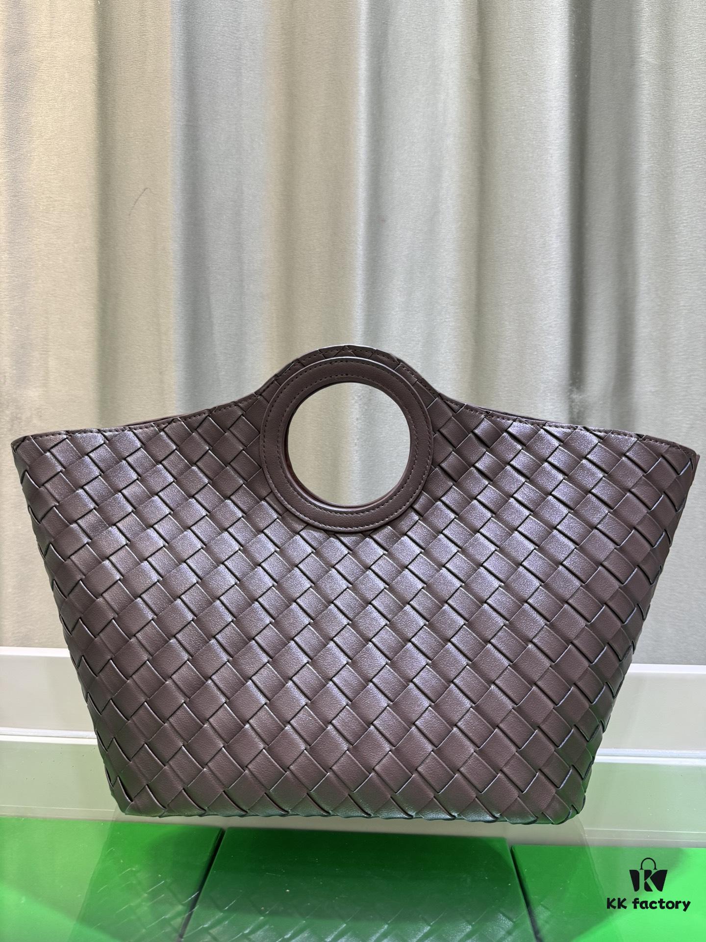 BV Picnic Woven Tote Bag BV Bottega Veneta 24 Early Autumn New Women's Vintage Style Beautiful Handbag