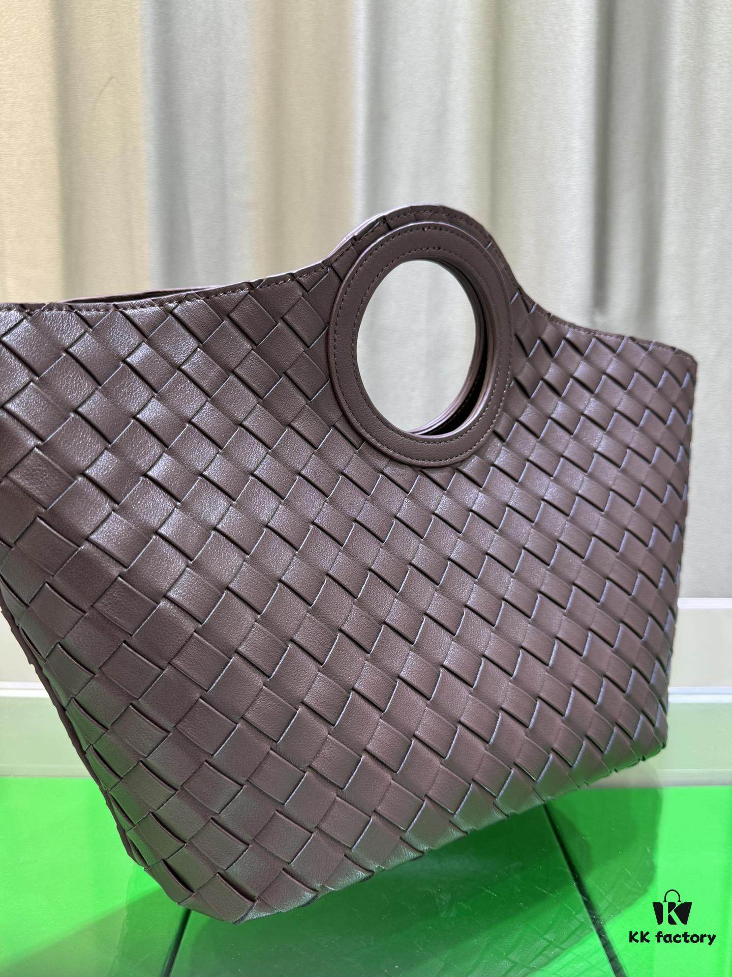 BV Picnic Woven Tote Bag BV Bottega Veneta 24 Early Autumn New Women's Vintage Style Beautiful Handbag