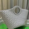 BV Picnic Woven Handbag - Bottega Veneta Women's New Vintage-Style Tote Bag 24 Early Autumn Collection