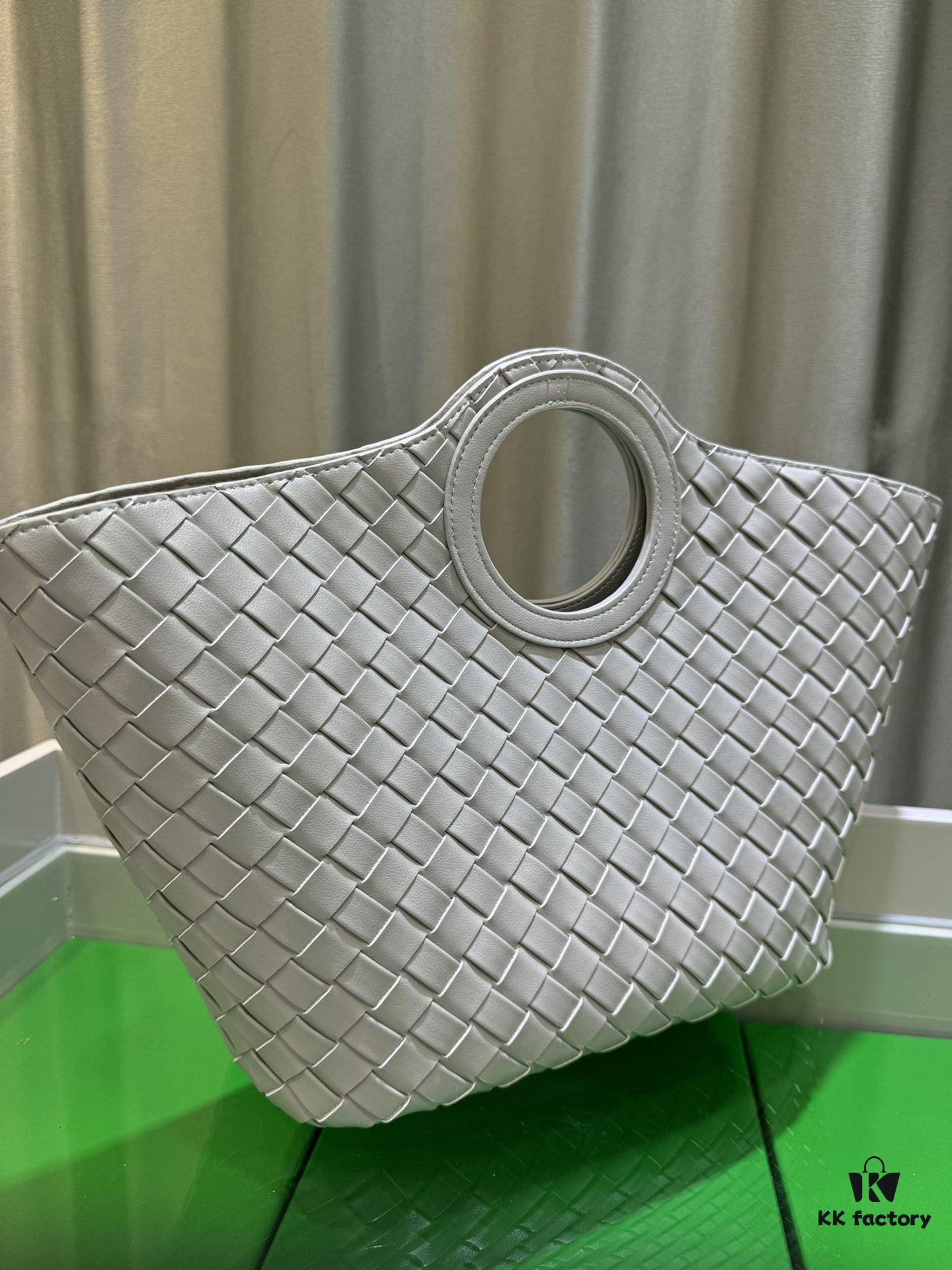 BV Picnic Woven Handbag - Bottega Veneta Women's New Vintage-Style Tote Bag 24 Early Autumn Collection