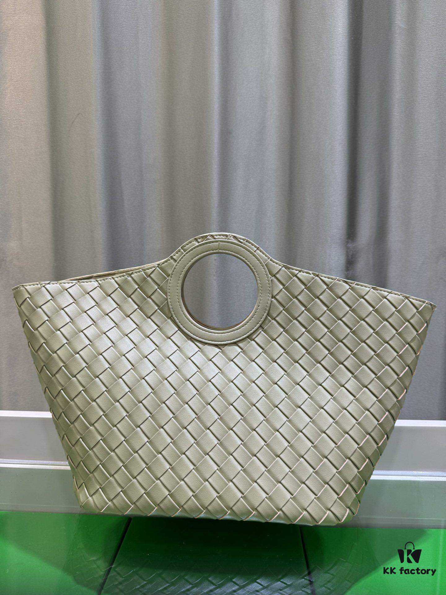 BV Picnic Wicker Handbag - Bottega Veneta 24 Early Autumn New Vintage Style Exquisite Tote Bag
