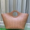 BV Picnic Woven Handbag, Bottega Veneta 24 Early Autumn New Women's Retro Style Beautiful Tote Bag