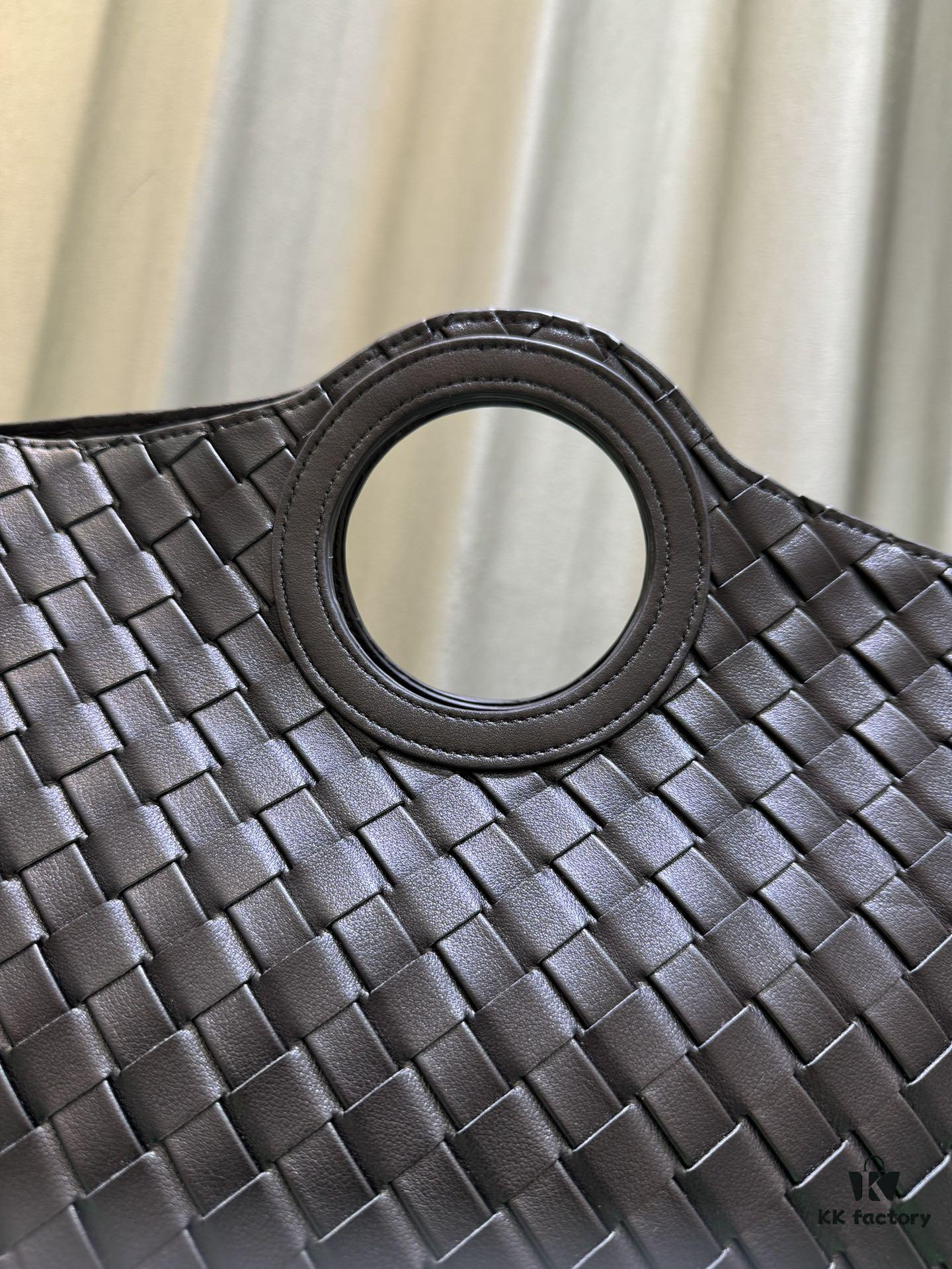 BV Picnic Woven Handbag - Bottega Veneta 24 Early Autumn New Vintage Style Women's Tote Bag