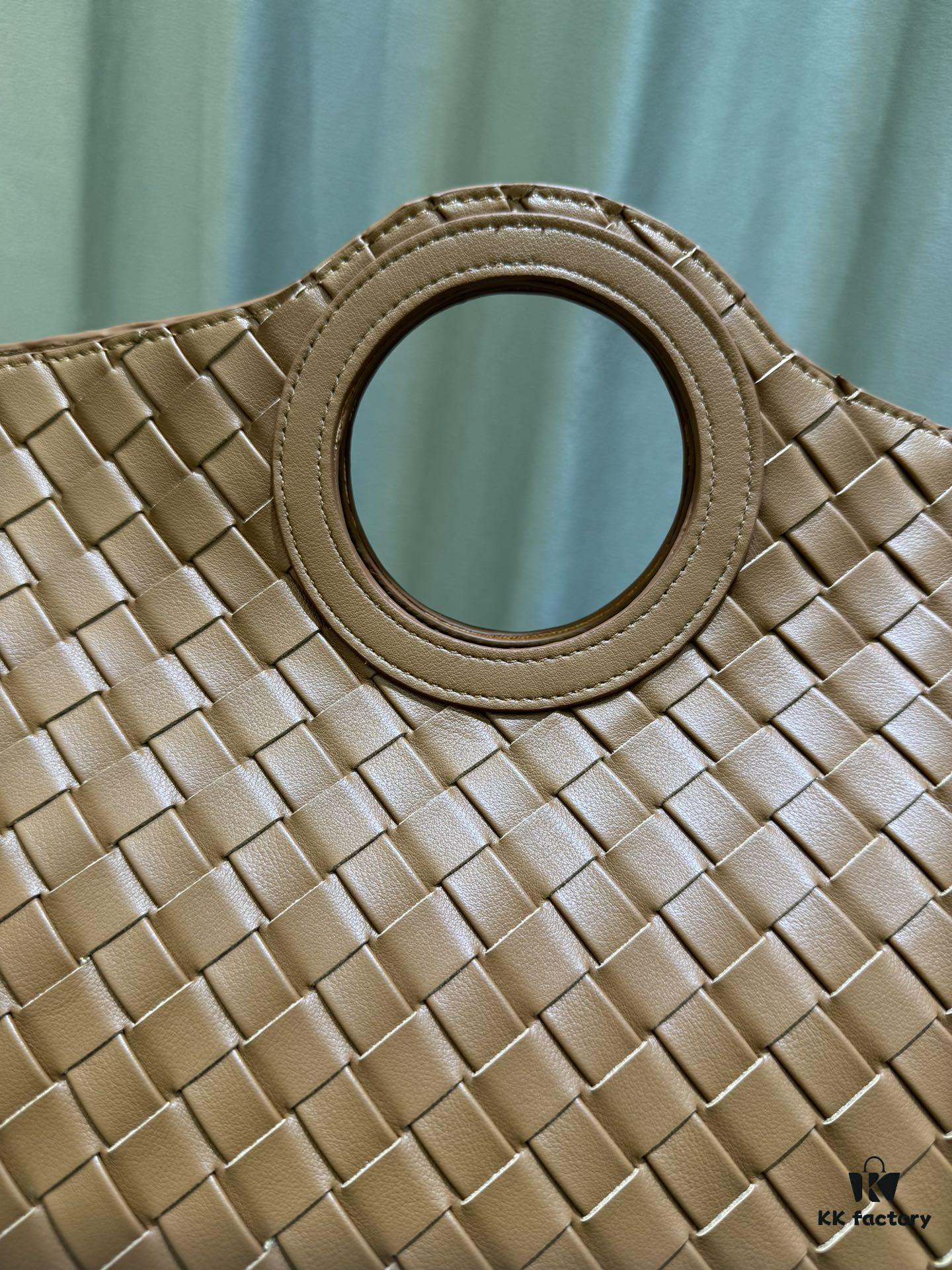 BV Picnic Woven Handbag, Bottega Veneta 24 Early Autumn New Women's Retro Style Beautiful Tote Bag