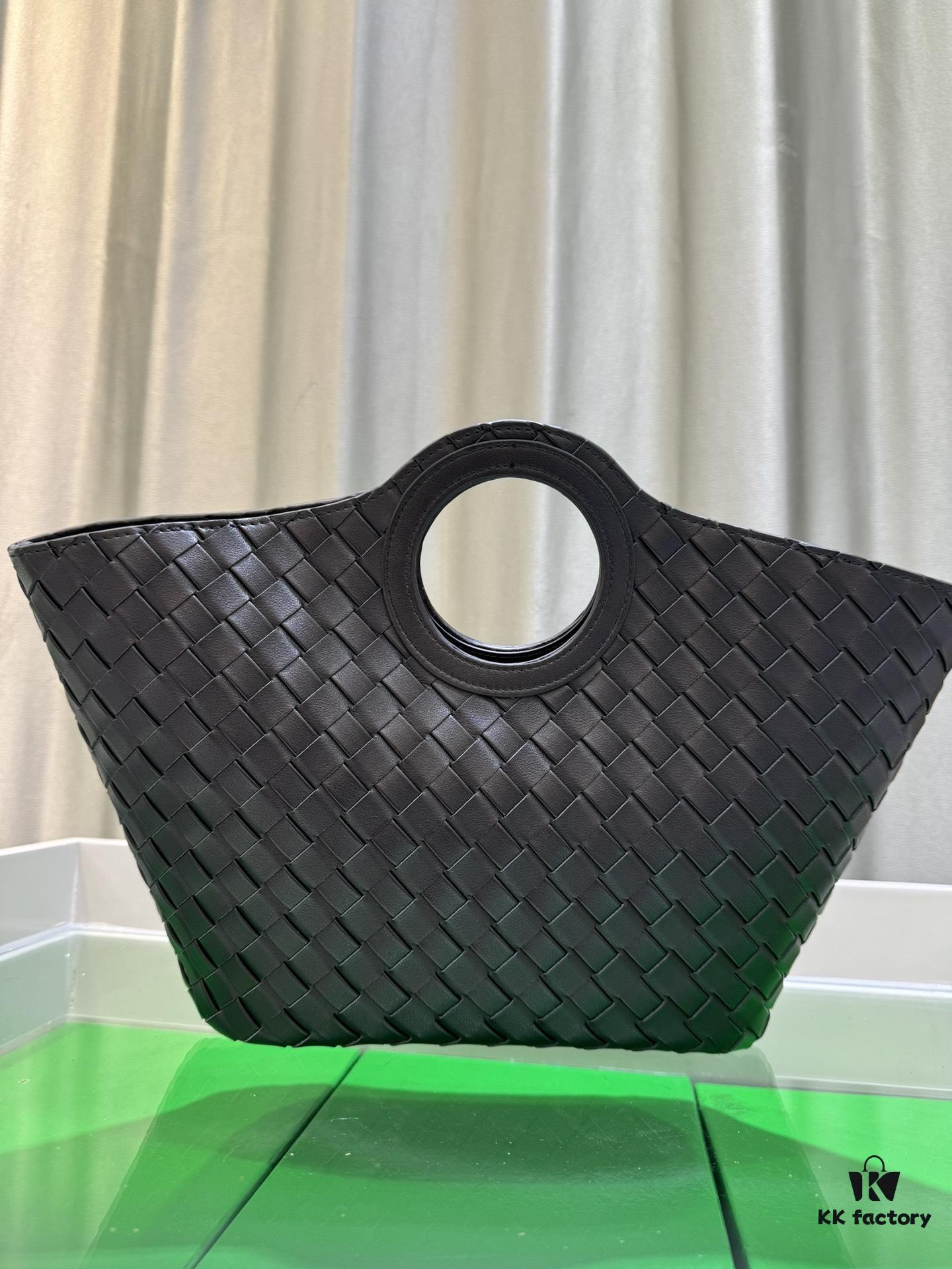 BV Picnic Woven Handbag - Bottega Veneta 24 Early Autumn New Vintage Style Women's Tote Bag