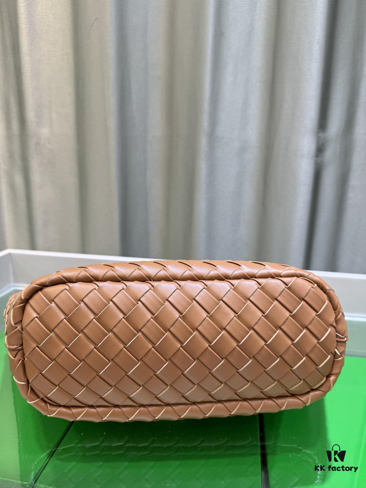 BV Picnic Woven Handbag, Bottega Veneta 24 Early Autumn New Women's Retro Style Beautiful Tote Bag