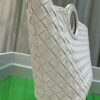 BV Picnic Woven Handbag, Bottega Veneta 2024 Early Autumn New Vintage-Style Women's Tote Bag