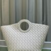 BV Picnic Woven Handbag, Bottega Veneta 2024 Early Autumn New Vintage-Style Women's Tote Bag