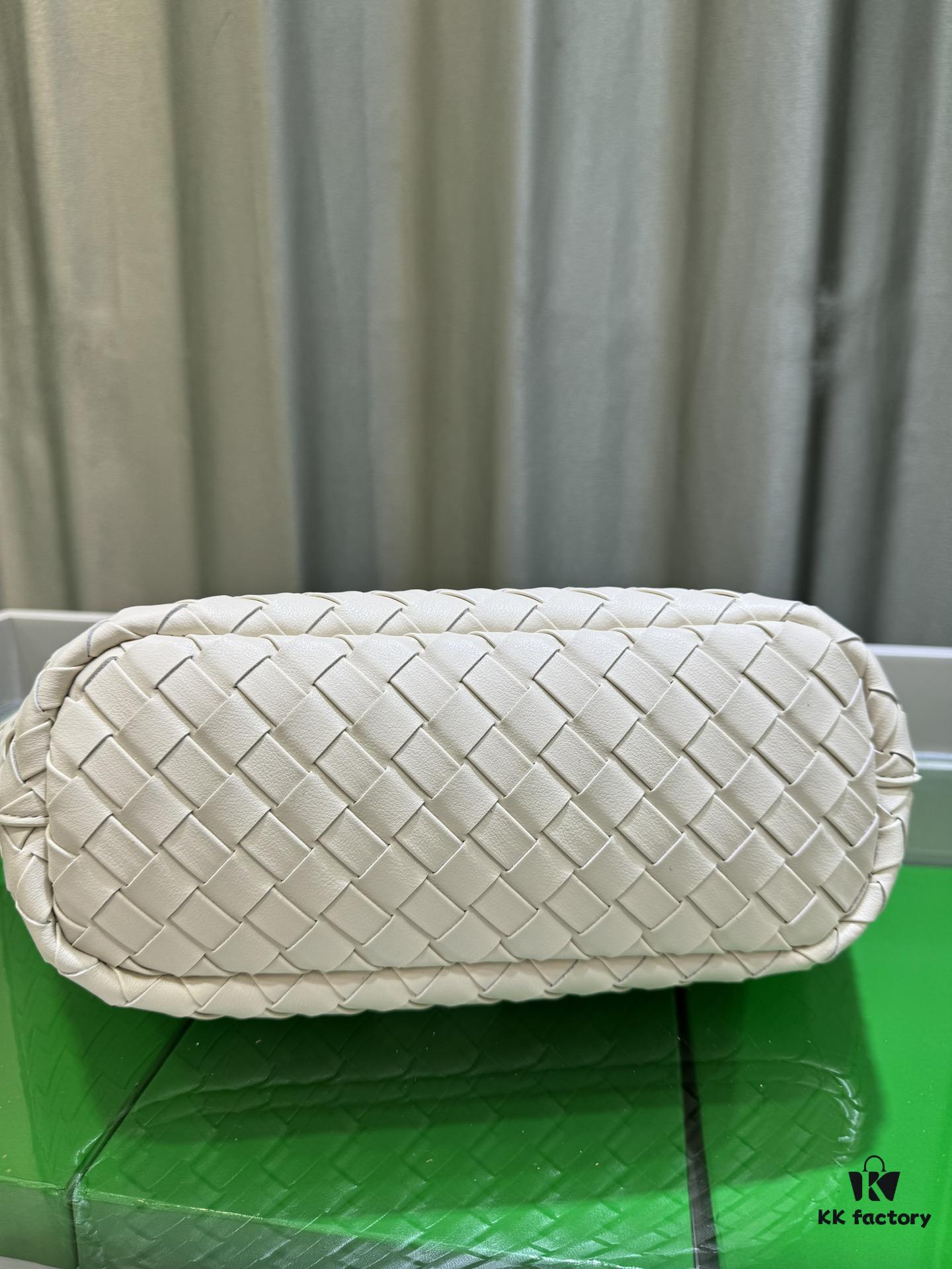 BV Picnic Woven Handbag, Bottega Veneta 2024 Early Autumn New Vintage-Style Women's Tote Bag