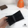 Bv🦋 Woven Wallet Short Style, Premium Imported Wax Cowhide, Handcrafted Braid, Minimalist Fashion Design, Excellent Craftsmanship, 8 Card Slots ✅ Model: 8855# (Large Braid), Color: Black, Size: 11.5*10*2cm