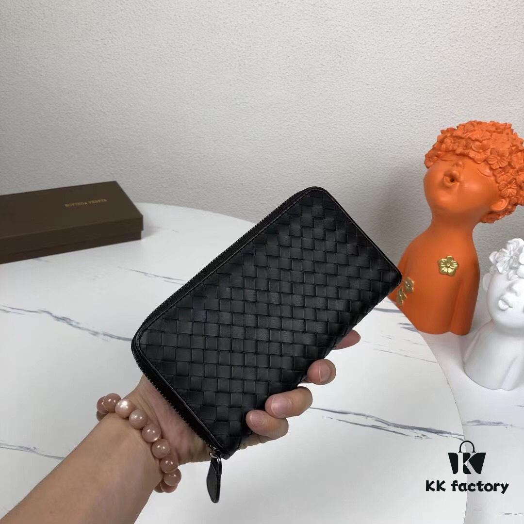 Bottega Veneta 1256# Blue Calfskin Handwoven Tote Bag