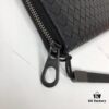 Bottega Veneta 1008# Black Waxed Calfskin Handwoven Bag