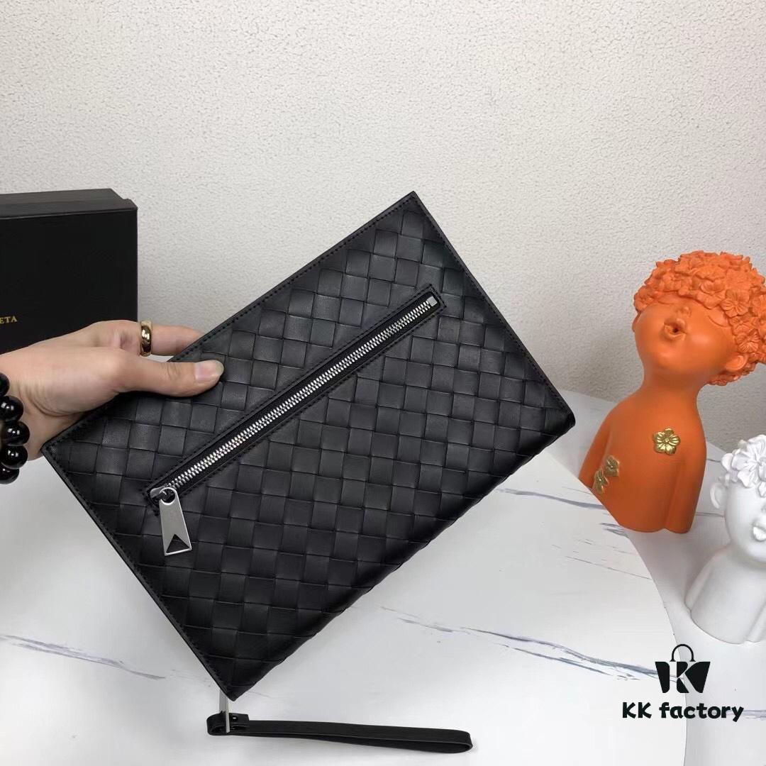 New Woven Handbag with Box, Featuring Classic BV-Style Braided Mesh Design