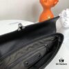 Bv Casual Clutch with Box 😎 Premium Imported Waxed Cowhide, Unique Design, Exquisite Craftsmanship, Elegant and Sophisticated - Model No. 6691#, Black, 27x18x4cm