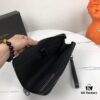 New BV Handbag with Box 🎩🎩 Small Black Clutch 1810S# Size 27X19X3 cm