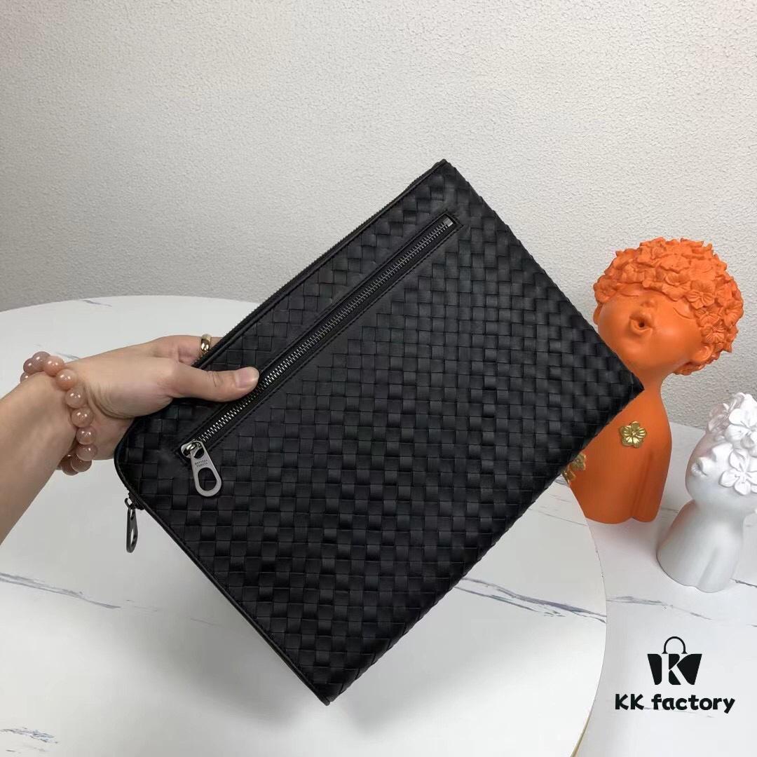 BV Bottega Veneta Men's Seven-Compartment Wallet Bag - Hot Selling Item