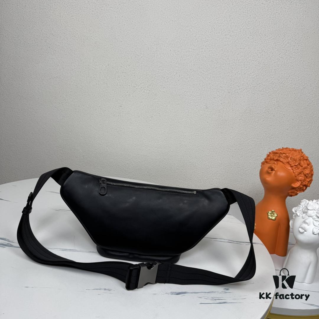 BV Latest Men's Waist Bag, Original Quality, Top-Grade Waxed Calfskin Leather, Elegant Design, Premium Craftsmanship