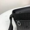 BV Latest Men's Shoulder Bag 813# in Black - Premium Top-Grade Waxed Calfskin, Exquisite Craftsmanship