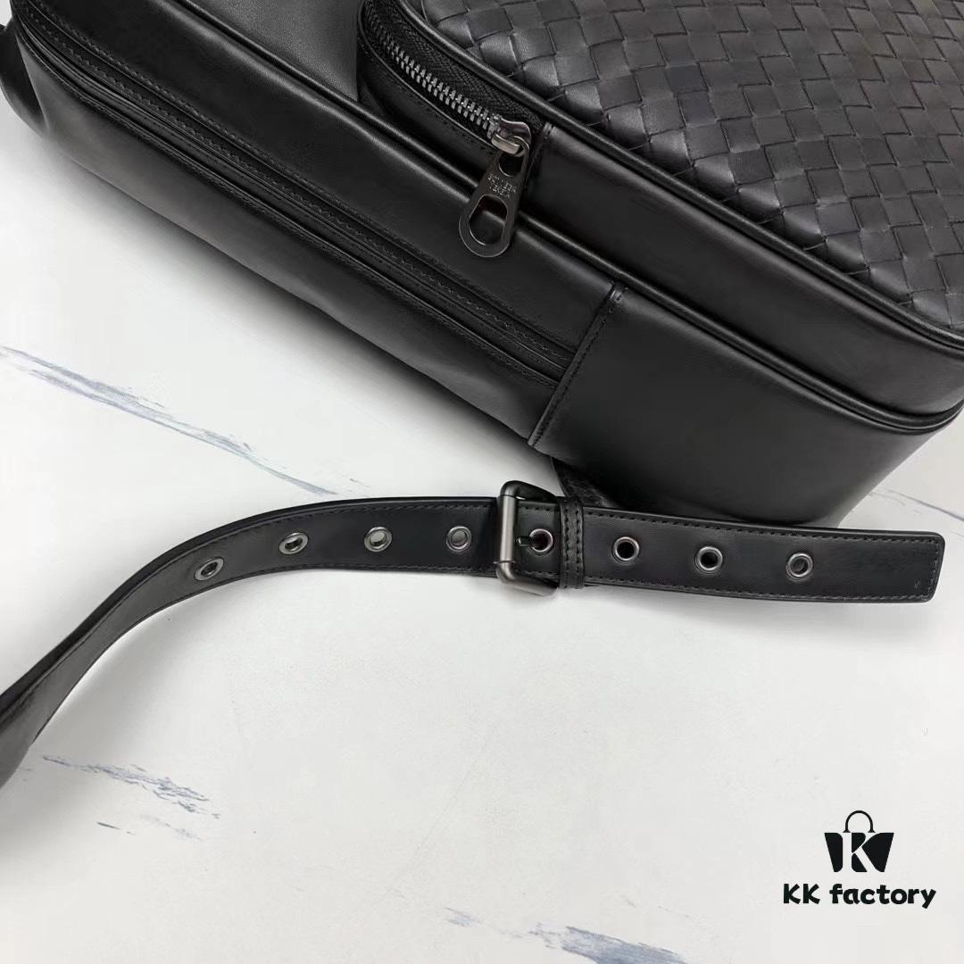 BV Latest Men's Backpack 🎒 Top Quality Original Order, Synchronized with Official Website, Made of Premium Waxed Calfskin Leather