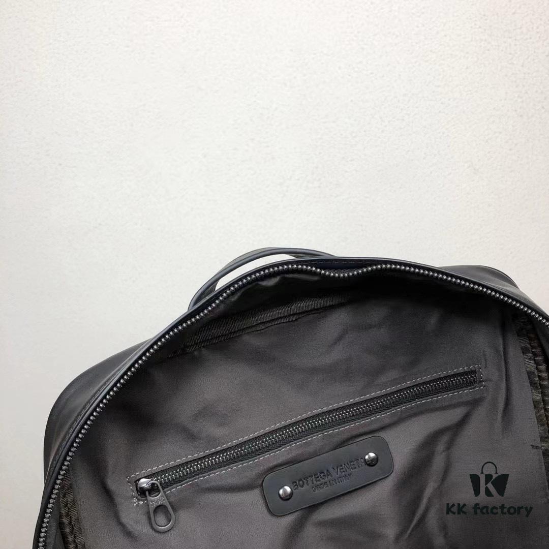 BV Latest Men's Backpack 🎒 Top Quality Original Order, Synchronized with Official Website, Made of Premium Waxed Calfskin Leather