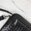 Bv New Classic Woven Leather Mini Messenger Bag with Box, Adjustable Crossbody or Clutch Use