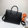 Bottega Veneta Original Men's Briefcase - Handwoven Italian Wax-Cowhide Leather
