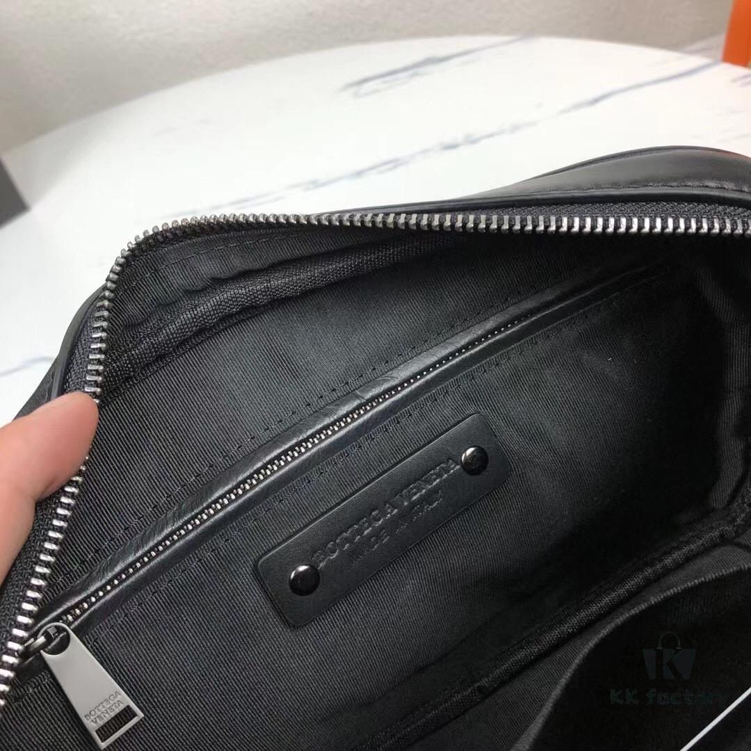 Bv New Classic Woven Leather Mini Messenger Bag with Box, Adjustable Crossbody or Clutch Use