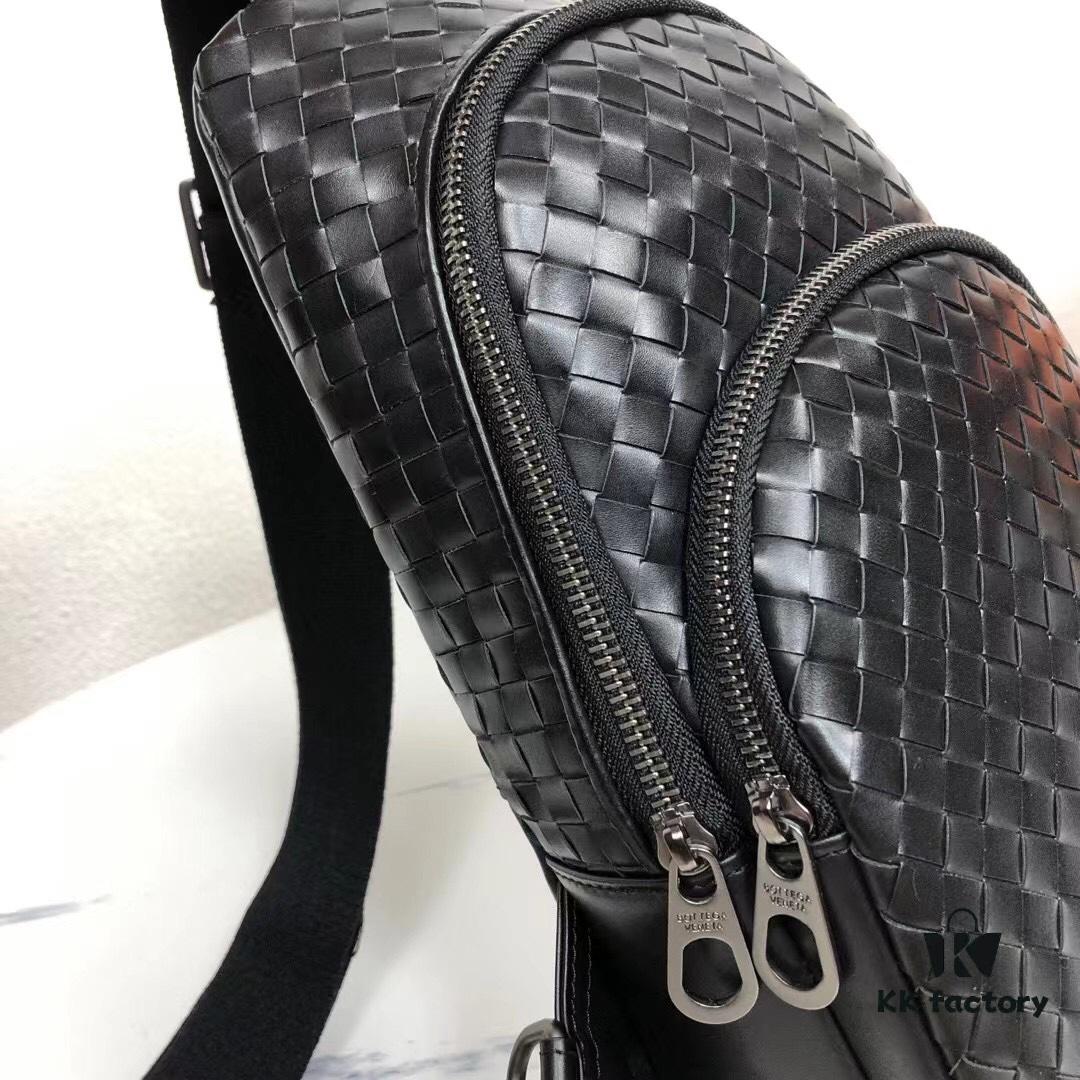 Bv Counter Style Waist Bag Made from Imported Waxed Cowhide Leather