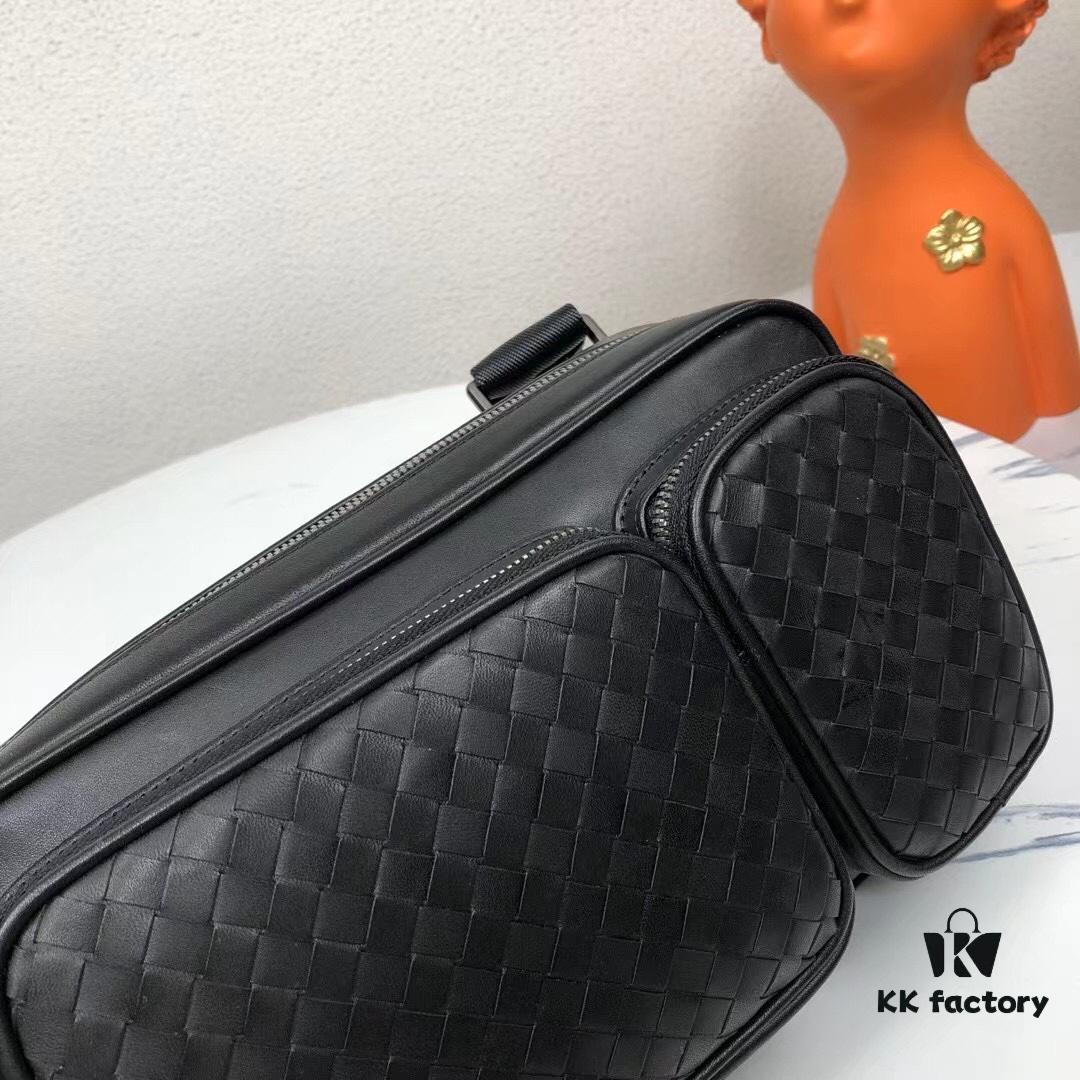 BV All-Season Versatile Crossbody Bag, Men's Handwoven Shoulder Bag / Woven Chest Bag