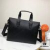 Top-Quality Genuine Waxed Calfskin Handbag - Style 822# Black