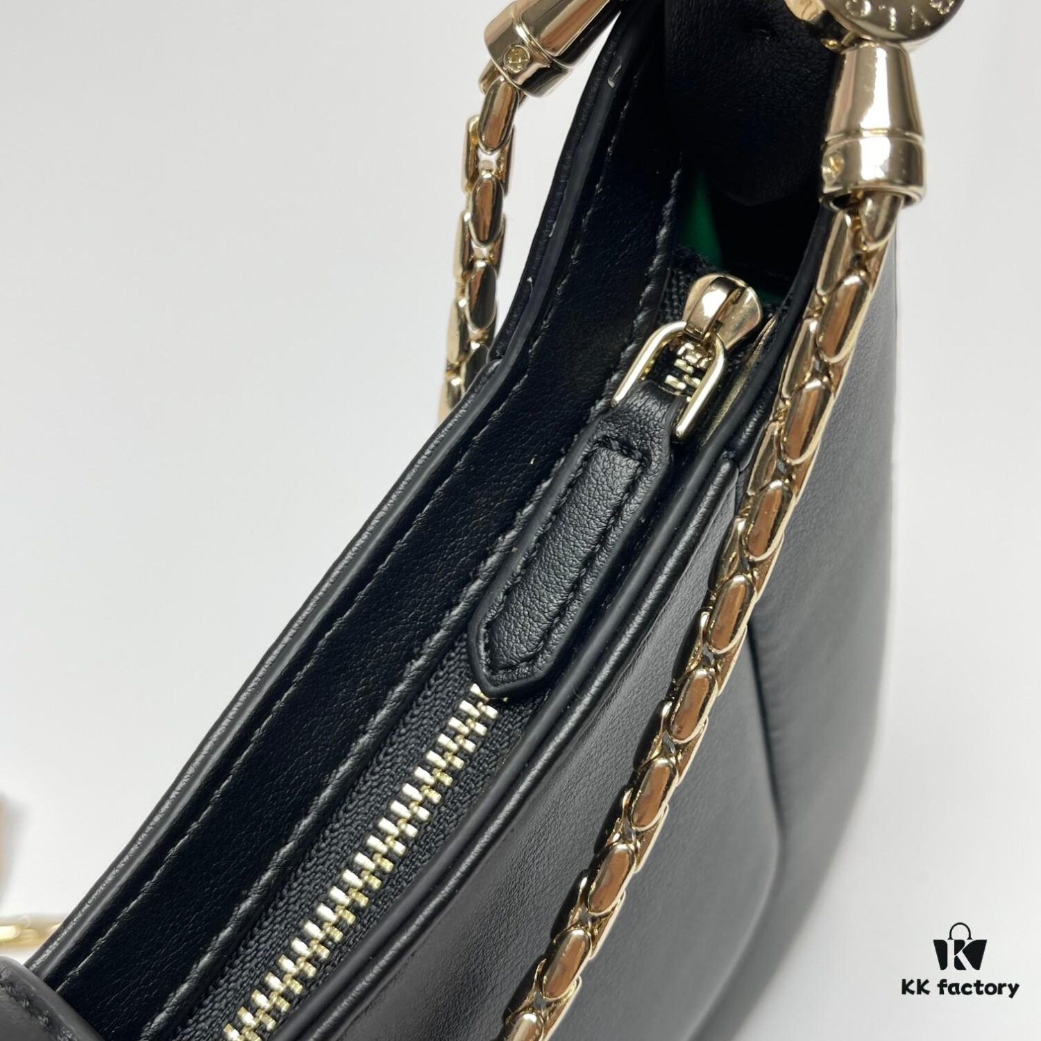BVLGARI SERPENTI BAIA Small Shoulder Bag in Silvered Textured Calfskin with Snake Head Clasp