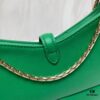 BVLGARI SERPENTI BAIA Small Shoulder Bag in Textured Silver Calfskin with Snake-Head Magnetic Clasp