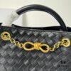 BV | New Arrival Metallic Chain Andiamo Classic Handbag
