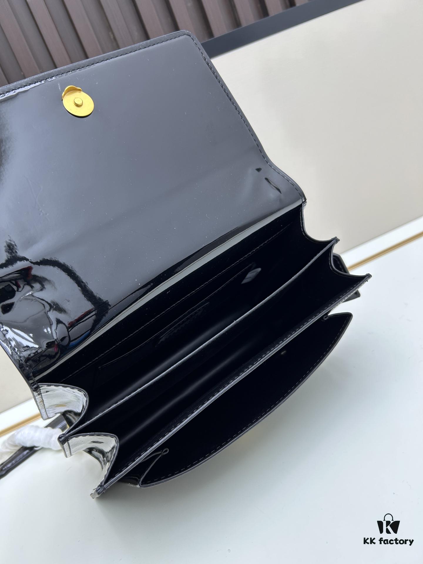 YSL Sunset Bag ✨ Genuine Leather Bifold Design, Iconic YSL Sunset Glow