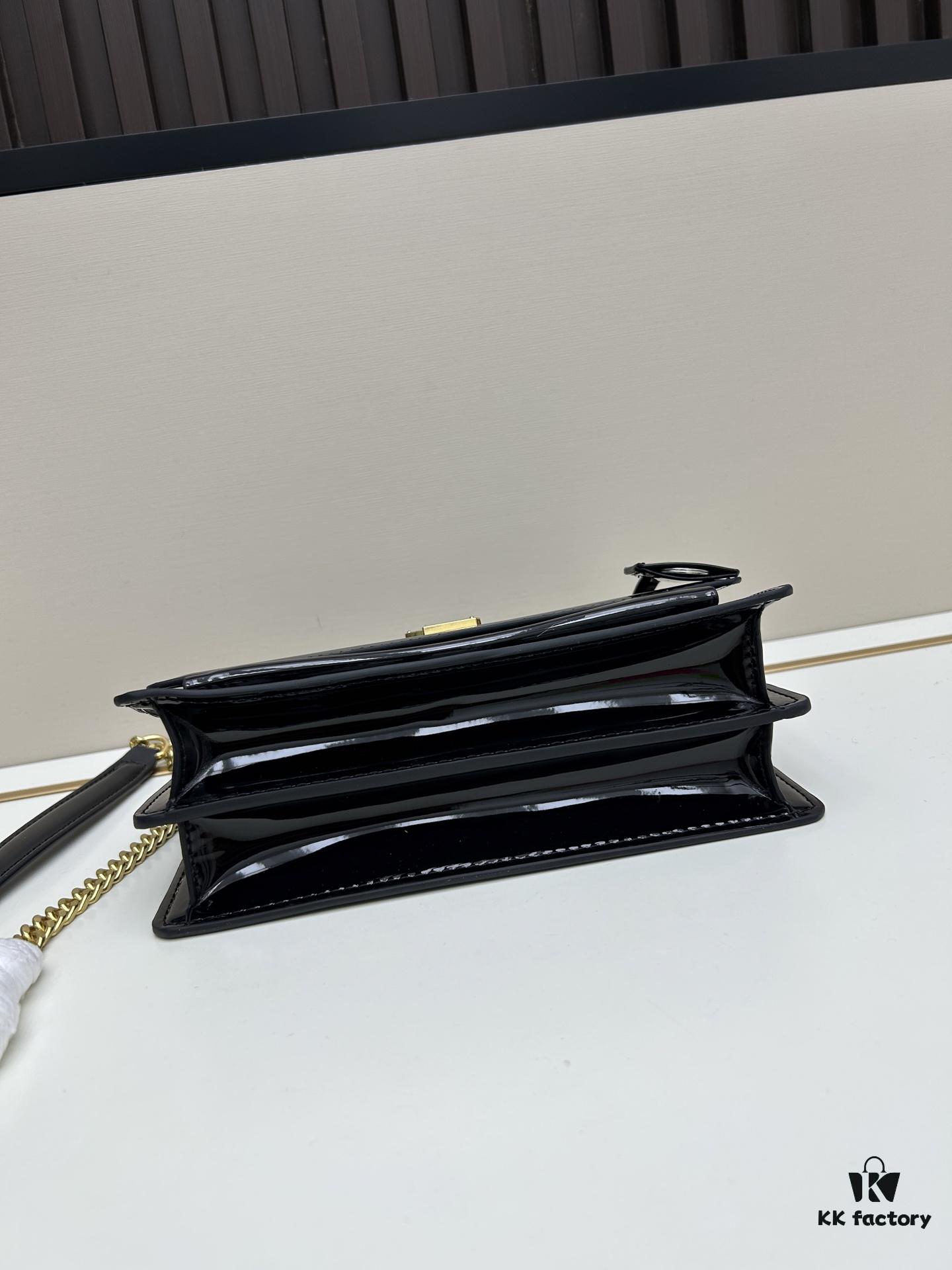 YSL Sunset Bag ✨ Genuine Leather Bifold Design, Iconic YSL Sunset Glow