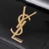 YSL Sunset Bag ✨ New Arrival with Box, Patent Leather Beauty, Iconic Accordion Design with Black-Gold Elegance