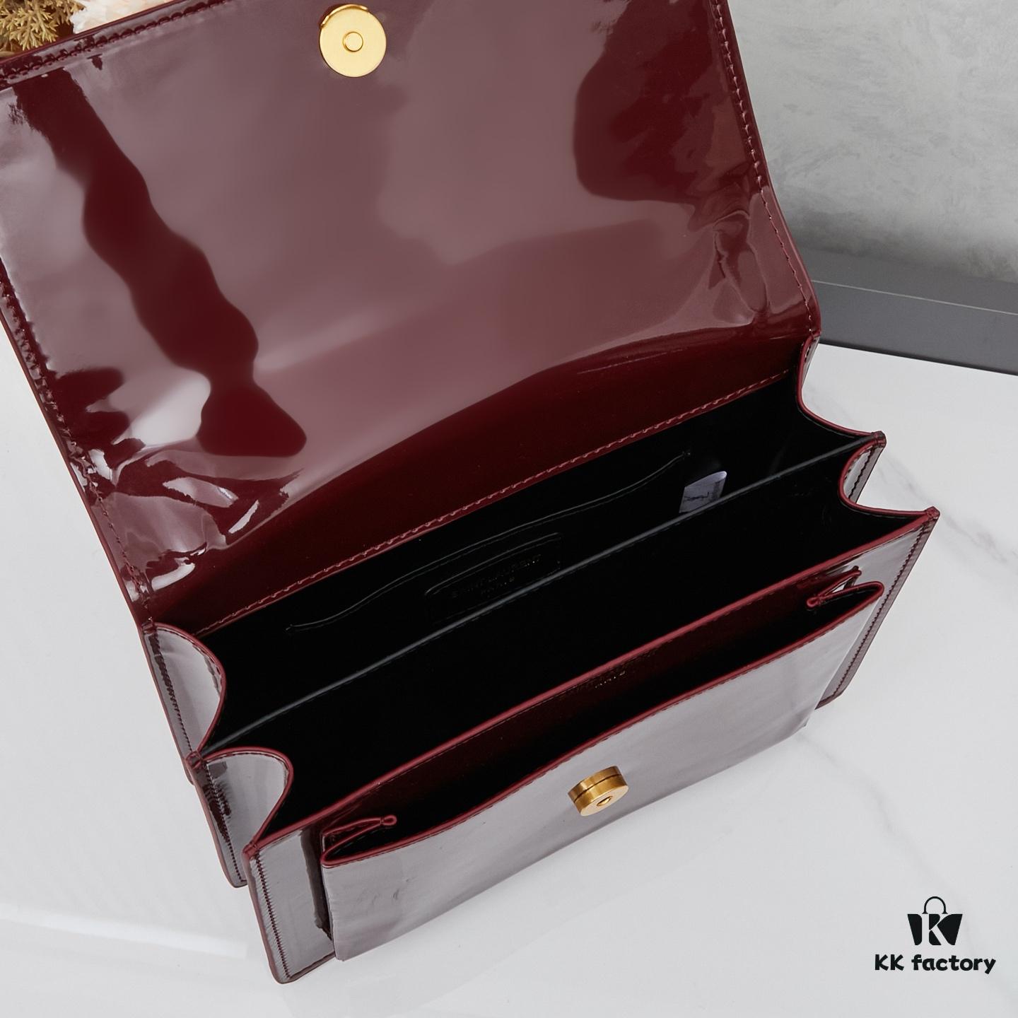 New Arrival with Box, Glossy Finish is Stunning – YSL Sunset Bag ✨