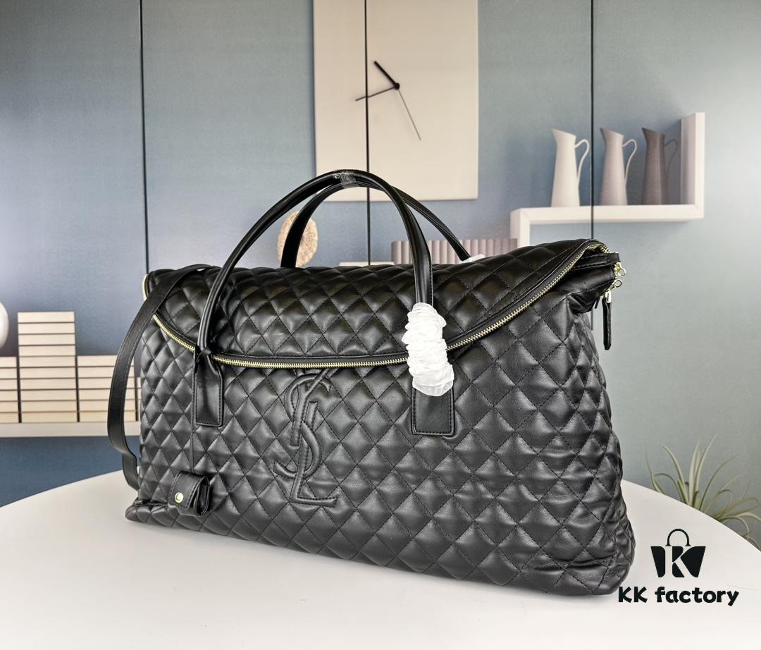 Large New YSL ES GIANT Quilted Leather Travel Bag — Rose's Style, Ready to Copy!