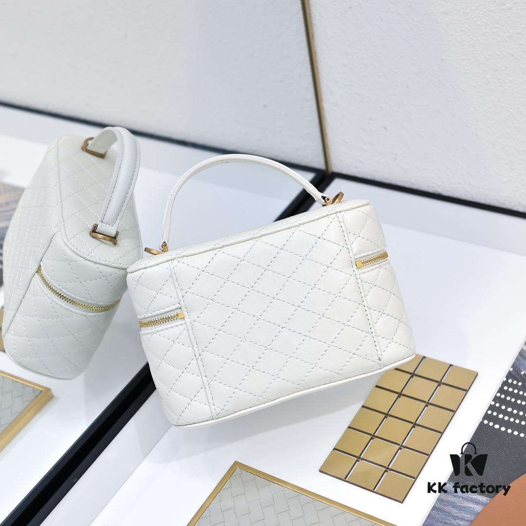 Upgraded Original Version Shipment Black/Gold Buckle Lamb Leather YSL 2024 New Rose Matching Mini Gaby